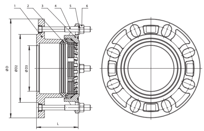 FA-R13 Ду100 Фланцы #2