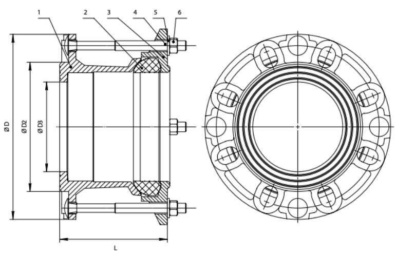 Дендор FA-U13 Ду170 Фланцы #2